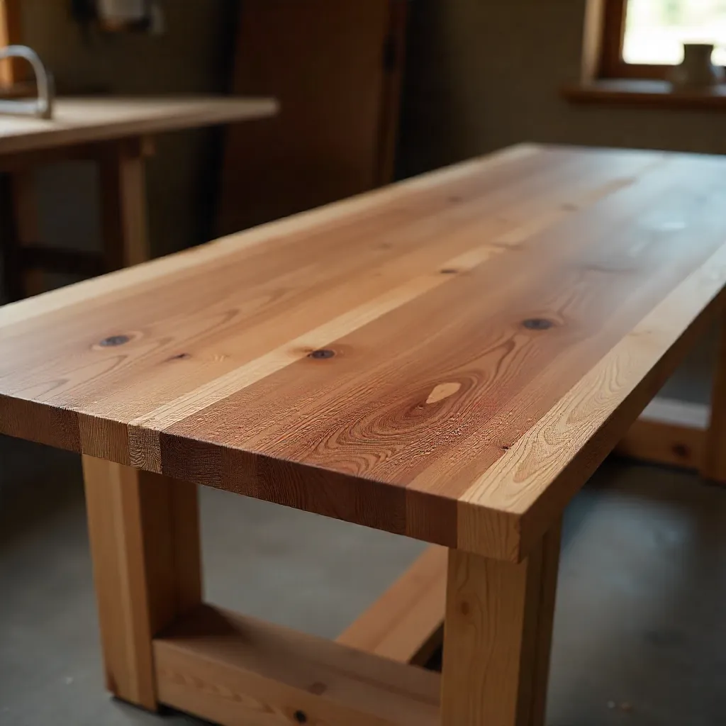 Räätälöity puinen pöytä